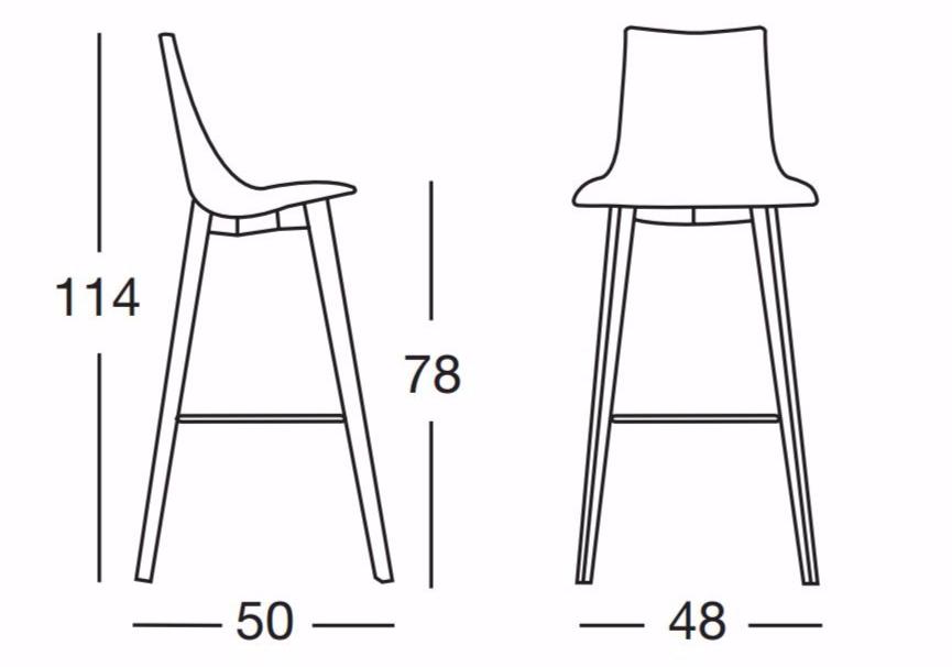 SCAB DESIGN Стул с обивкой Zebra sun-id-1420191 - Вид №3