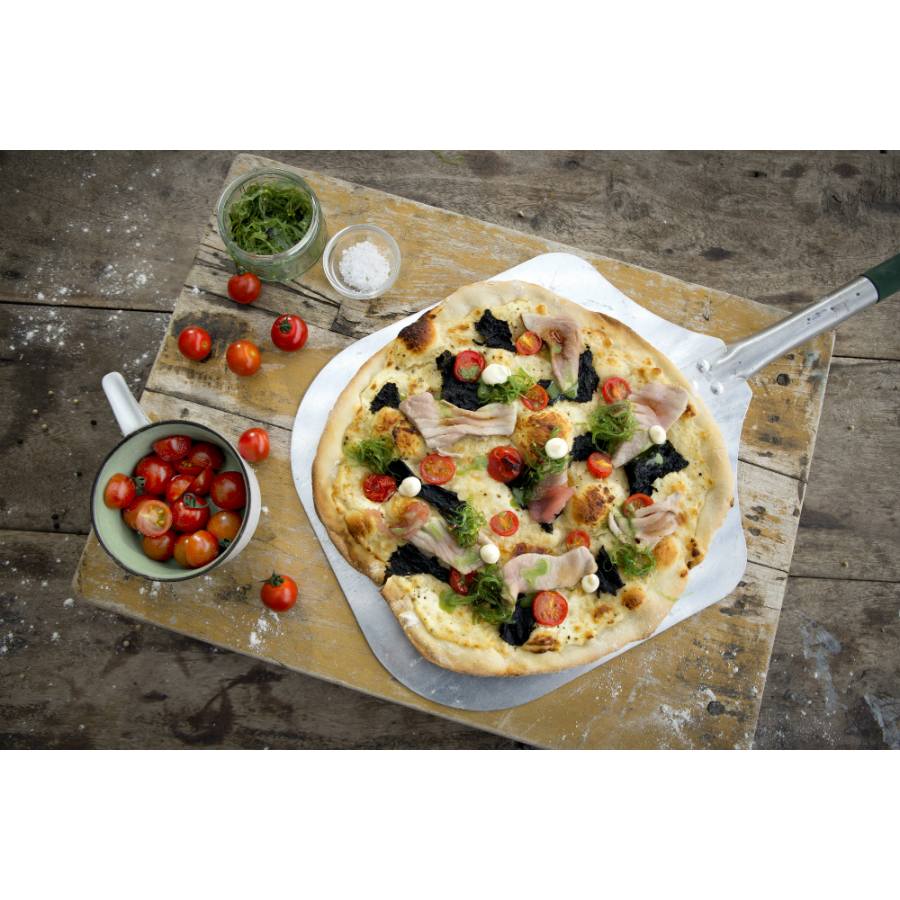 Лопатка для пиццы Big Green Egg алюминиевая, зеленая ручка 118967 - Вид №1