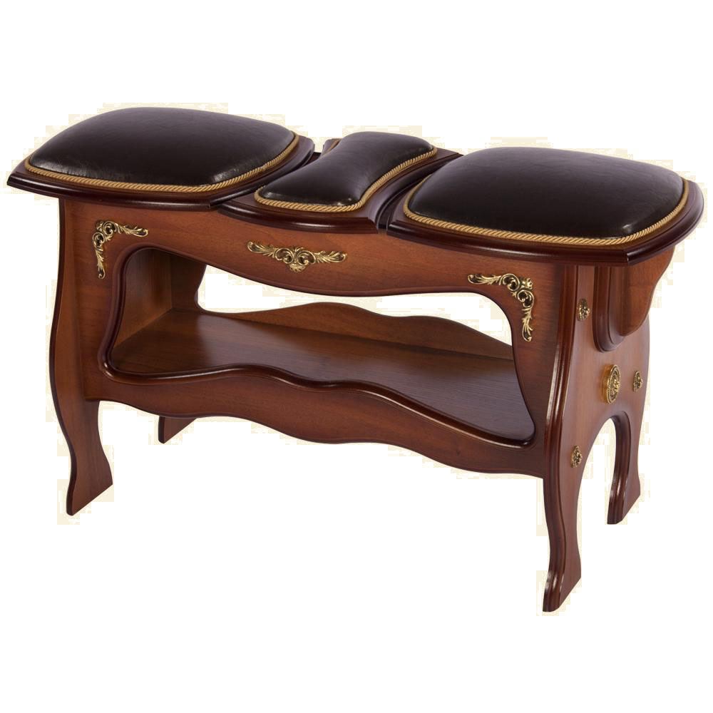 11138 Скамья 3-секционная большая Шоколад BOGACHO 4627138219423 - Вид №2