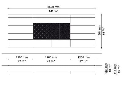 Навесной шкаф с дверным полотном B&B Italia PAB ARCH-00080831 - Вид №9
