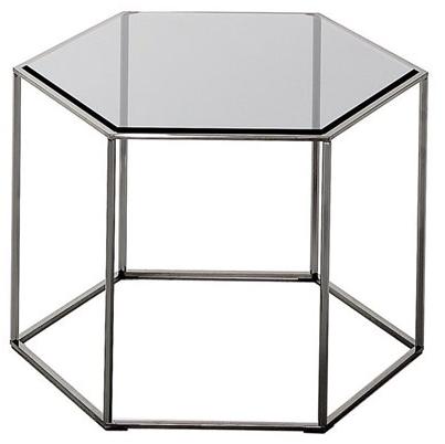 Desalto Шестиугольный журнальный столик из стали и хрусталя sun-id-1398436 - Вид №2