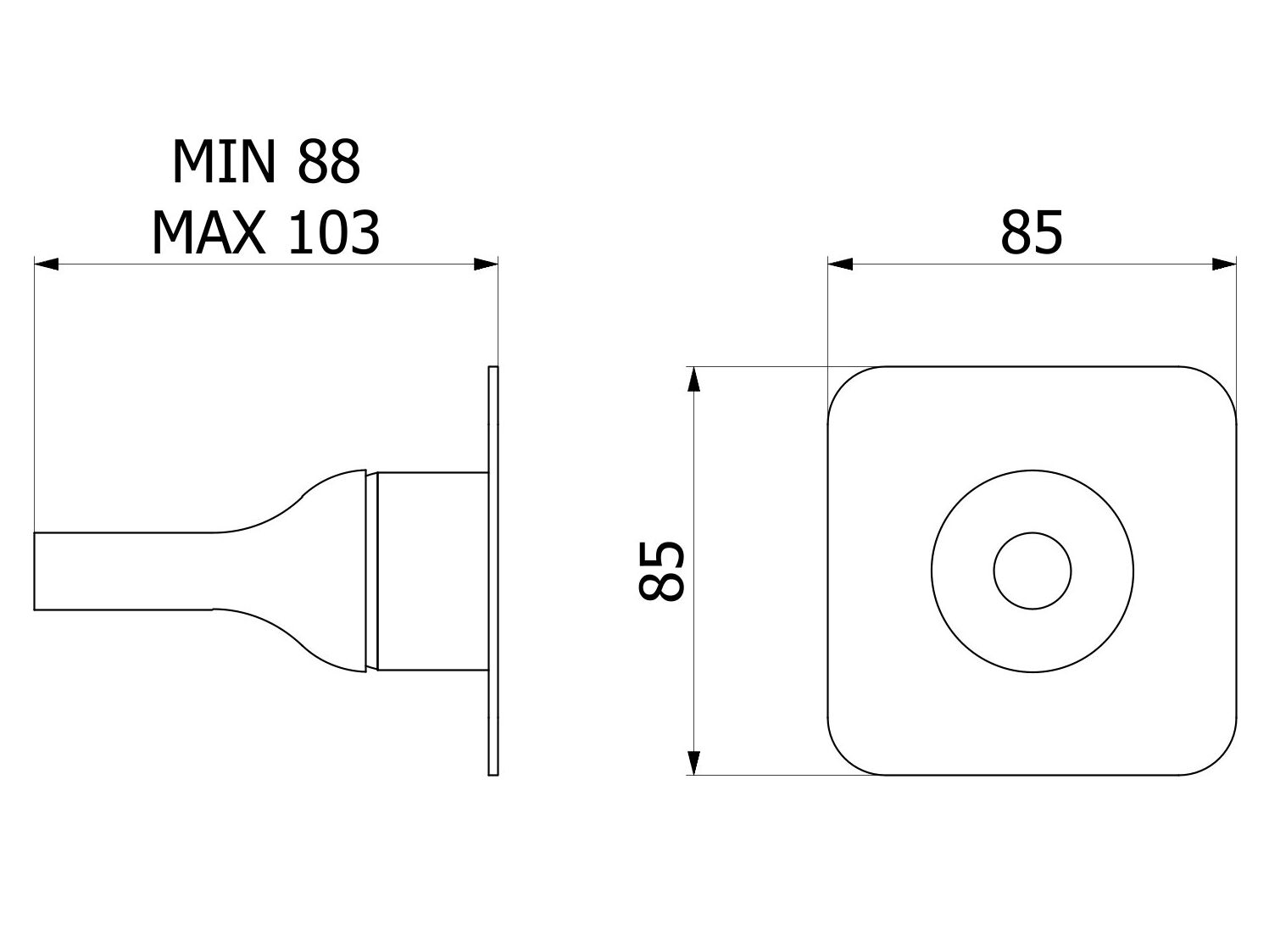 Настенный пульт дистанционного управления для умывальника IB Batlò ARCH-00069114 - Вид №4