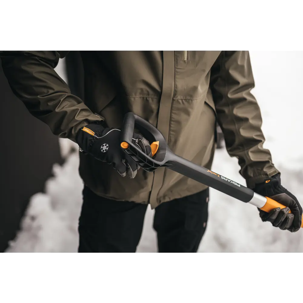 Лопата для уборки снега Fiskars X-series 35x120 см пластик с черенком 89145566 STLM-2126701  - Вид №7