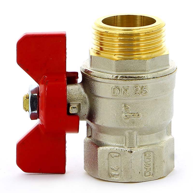 Кран шаровой НВ MISTRAL бабочка TIEMME 1" 2360011