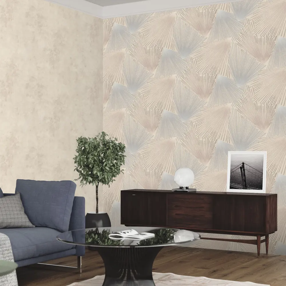 Обои флизелиновые Euro Decor Salute бежевые 1.06 м ED7212-01 87710326 STLM-2017217 - Вид №3