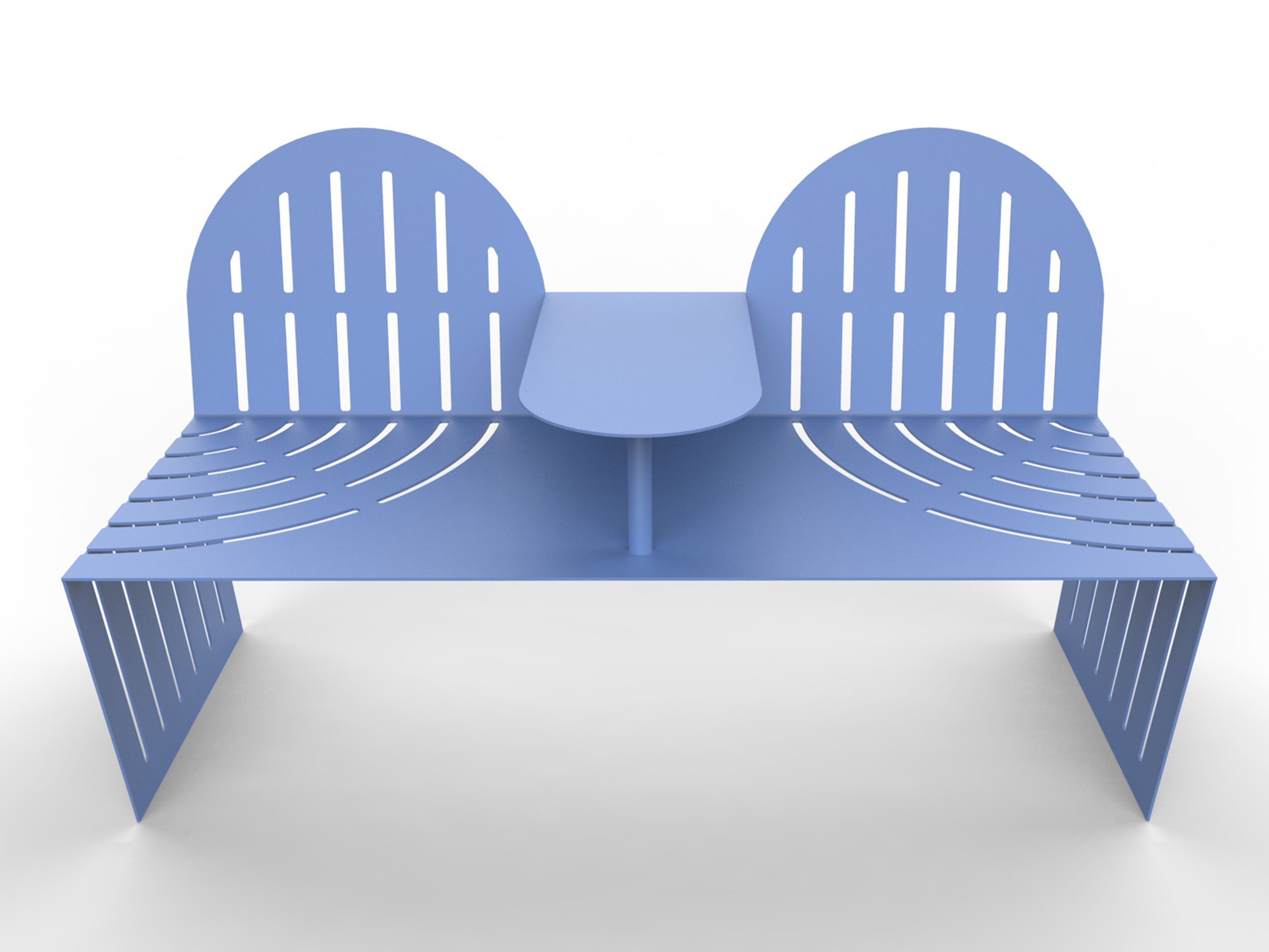 Стальная скамья со спинкой CITYSì KEY WEST ARCH-00116237 - Вид №4