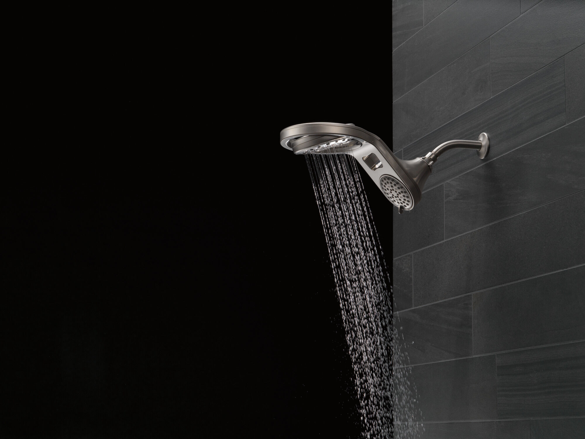 HydroRain® 5-настройка душевая лейка два в одном Delta Faucet 58580-SS-PK - Вид №37