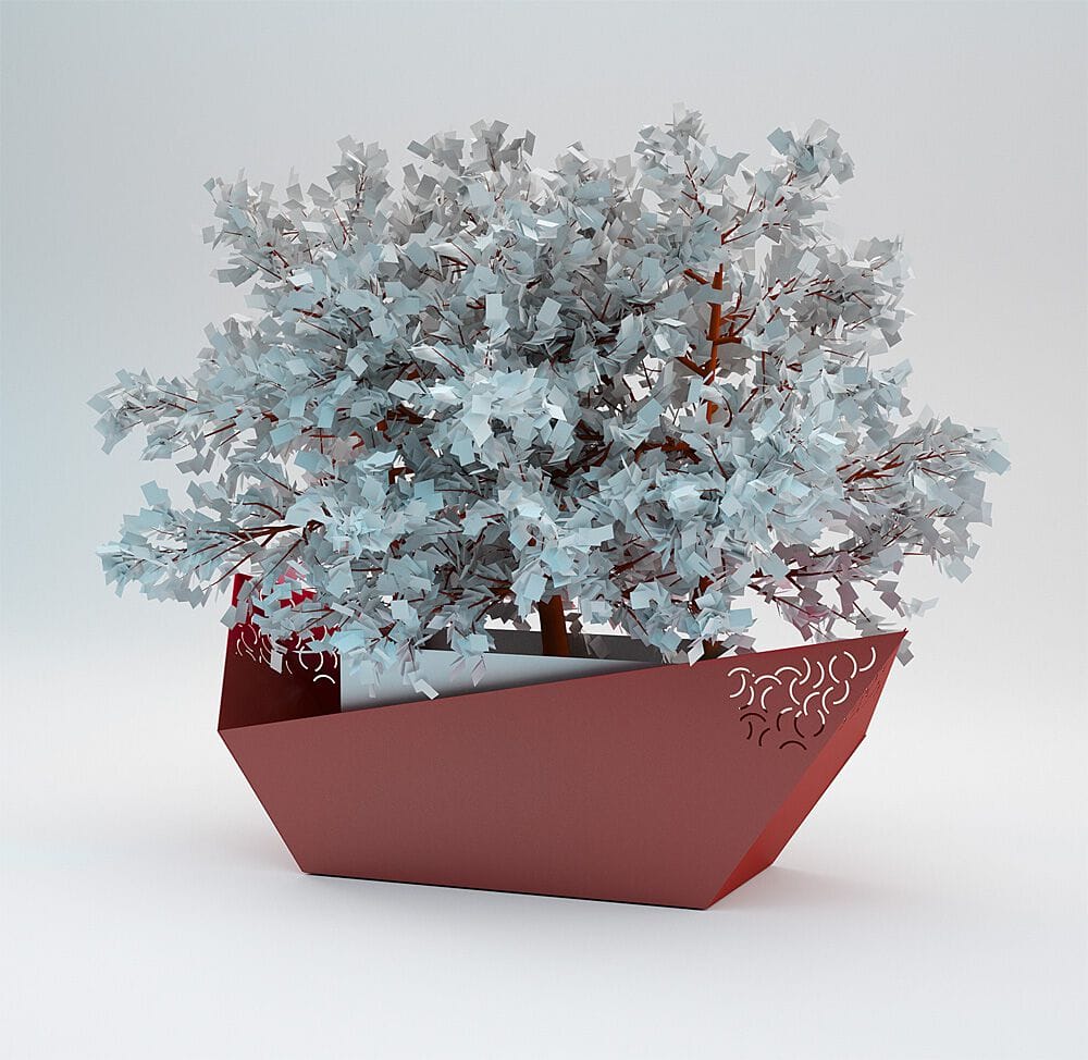 Прямоугольная стальная плантатор CITYSì BARCA ARCH-00050534 - Вид №1