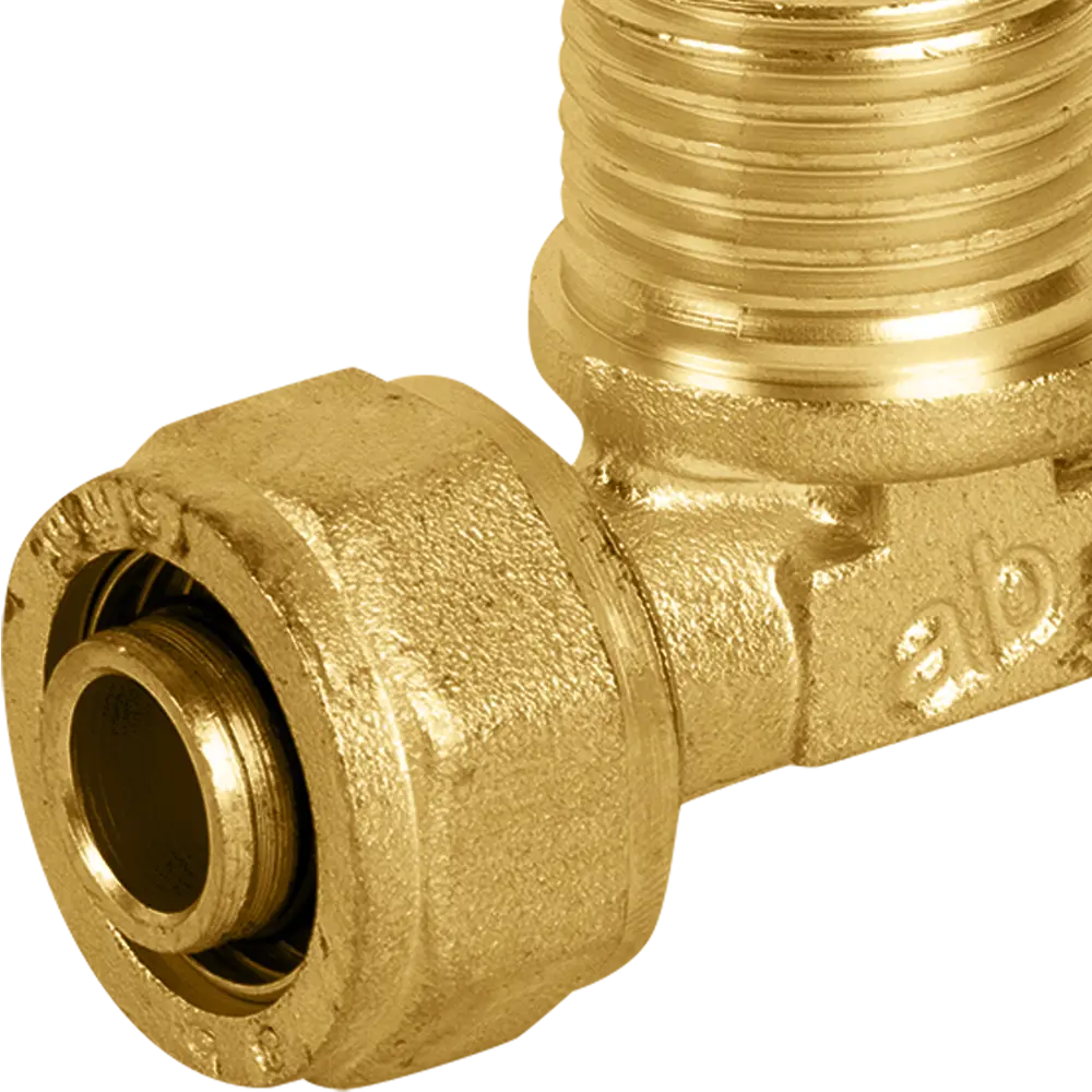 Тройник комбинированный AQUABEAM 16×1/2" для труб PEX и металлопластика 82275221 STLM-0023766 - Вид №1