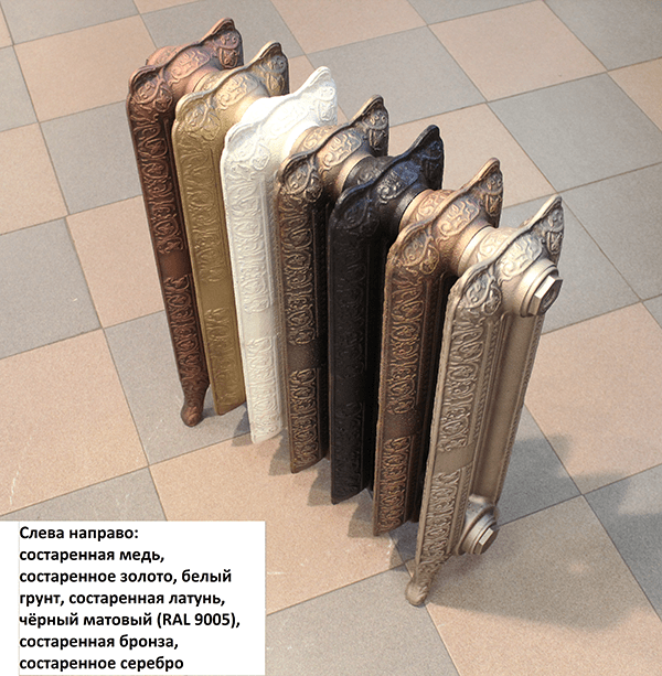 Чугунный радиатор Demir Dokum Historic 600 4 секции 7361 - Вид №1