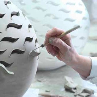 39/80 Коллекция PERLAGE лампа большое яйцо Crestani 46415 - Вид №2