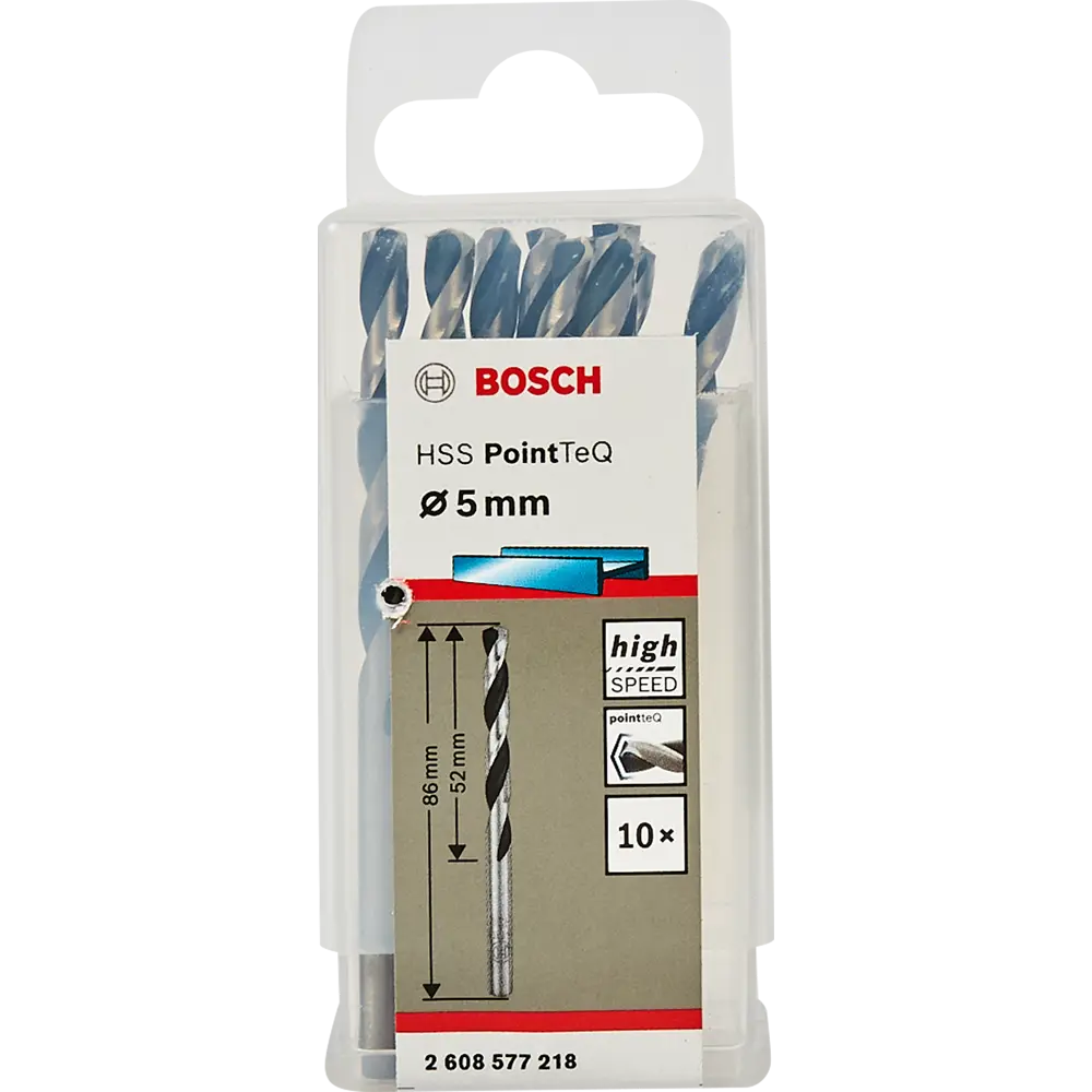 Набор свёрл по металлу Bosch PointTeQ 5x86 мм, 10 шт. 83433507 STLM-2097632 BOSCH PROFESSIONAL  - Вид №3