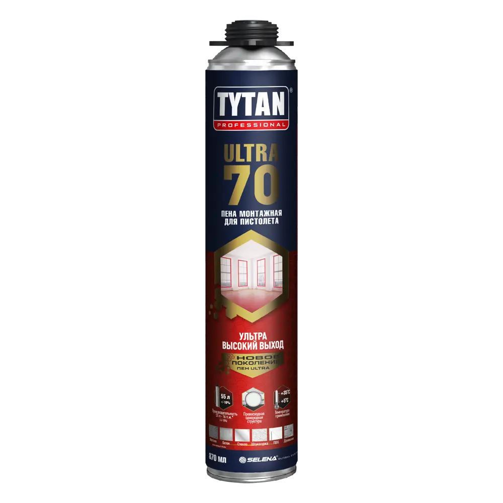 Пена монтажная пистолетная Tytan Ultra Fast 70 870 мл 86932387 STLM-2004968 