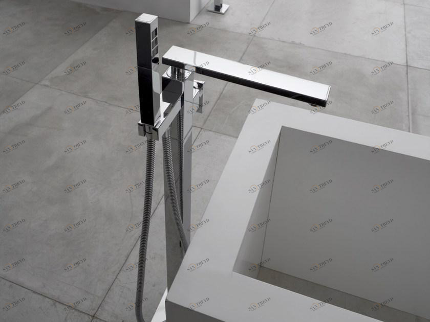 GRAFF Смеситель для ванны напольный с ручным душем Solar sun-id-1507400