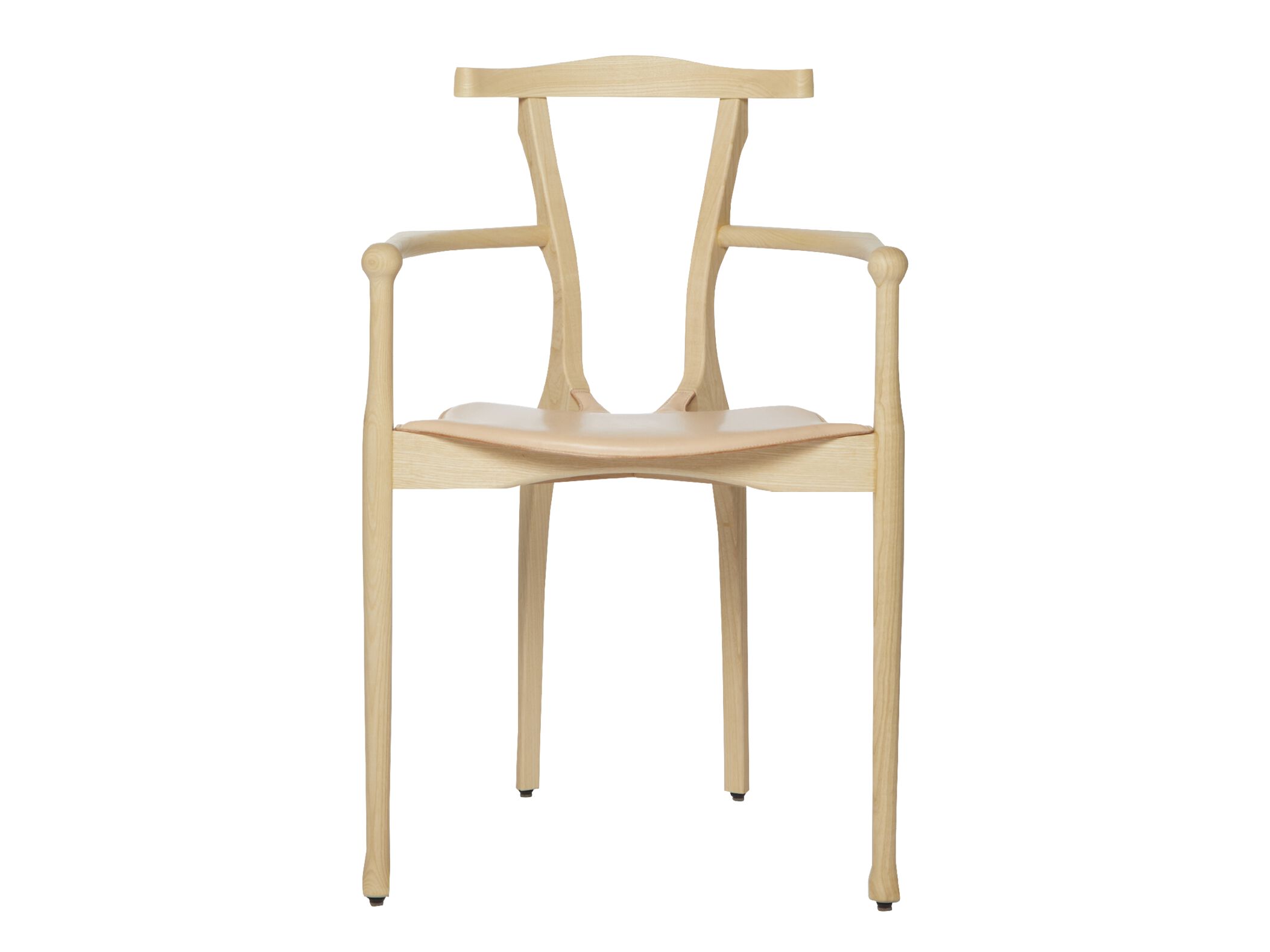 Штабелируемый стул из ясеня с подлокотниками BD Barcelona Гаулино ARCH-00143962