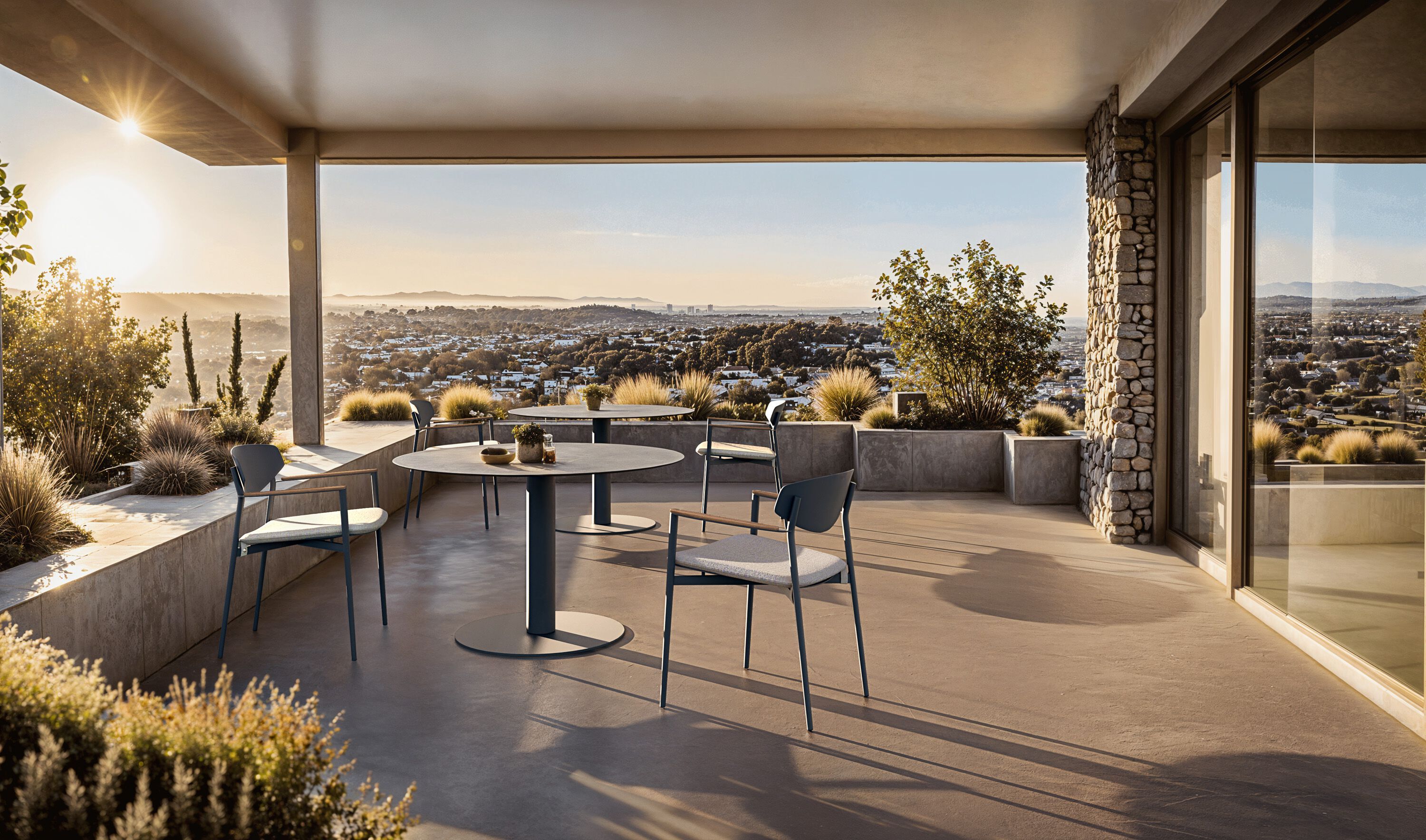 Круглый садовый стол из керамогранита Atmosphera Арена ARCH-00151556 - Вид №2