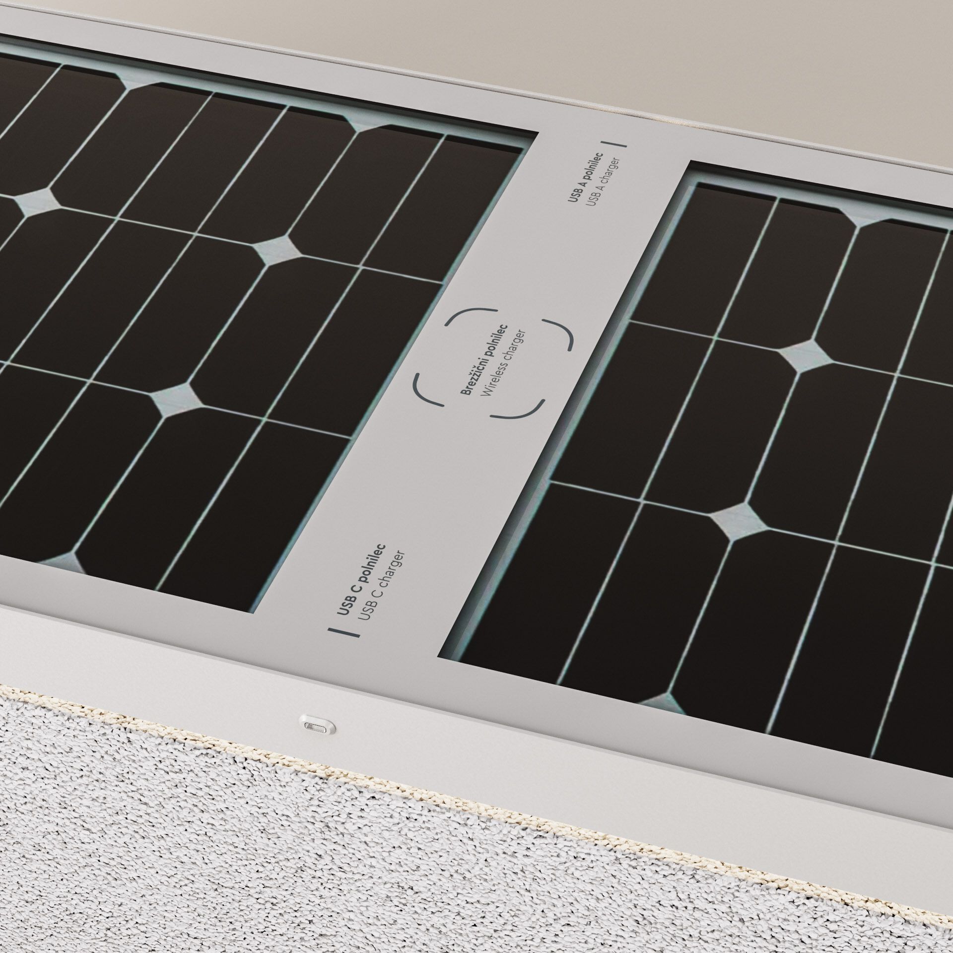 Солнечная бетонная скамья со встроенным освещением Kremen ARCH-00122992 - Вид №27