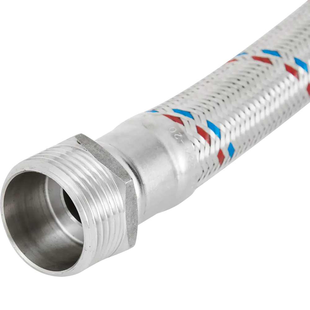 Гибкая подводка для воды ДТРД 1"x1" гайка угловая - штуцер 100 см STLM-2192768 - Вид №4