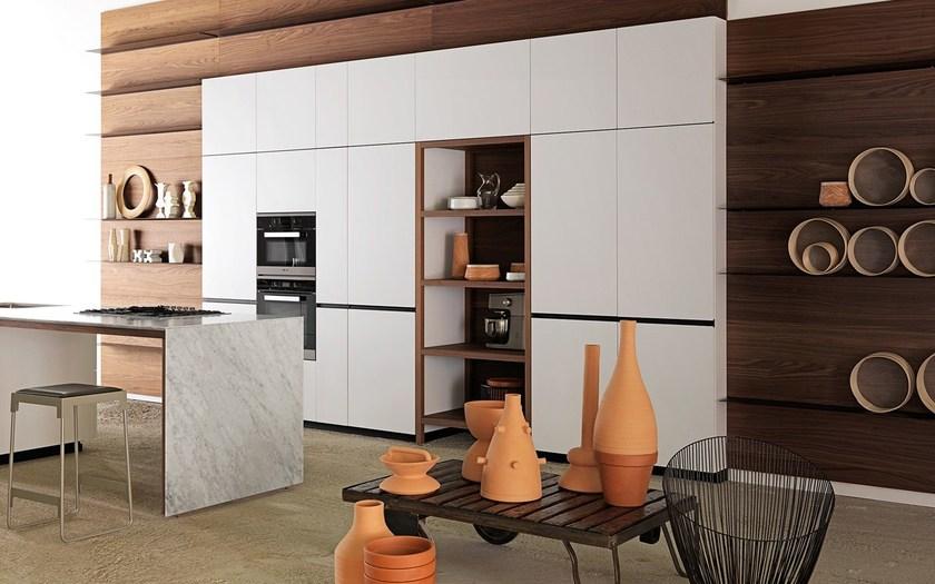 VALCUCINE Кухня в матовом лаке Ice white Forma mentis sun-id-1418096 - Вид №1