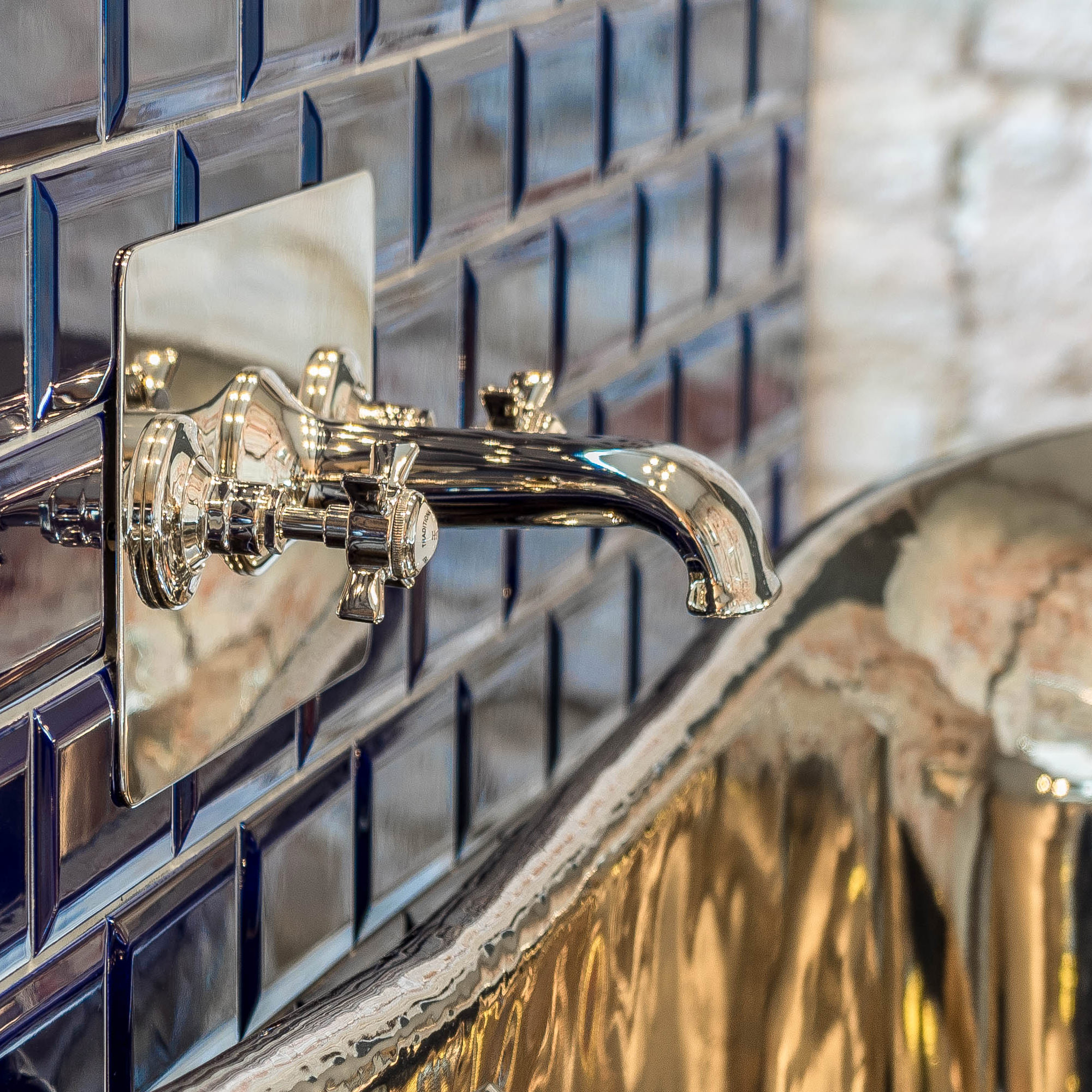 Traditional bathrooms АНГЛИЯ Кран для заливной горловины на 3 отверстия Tb373.414.nk  - Вид №2