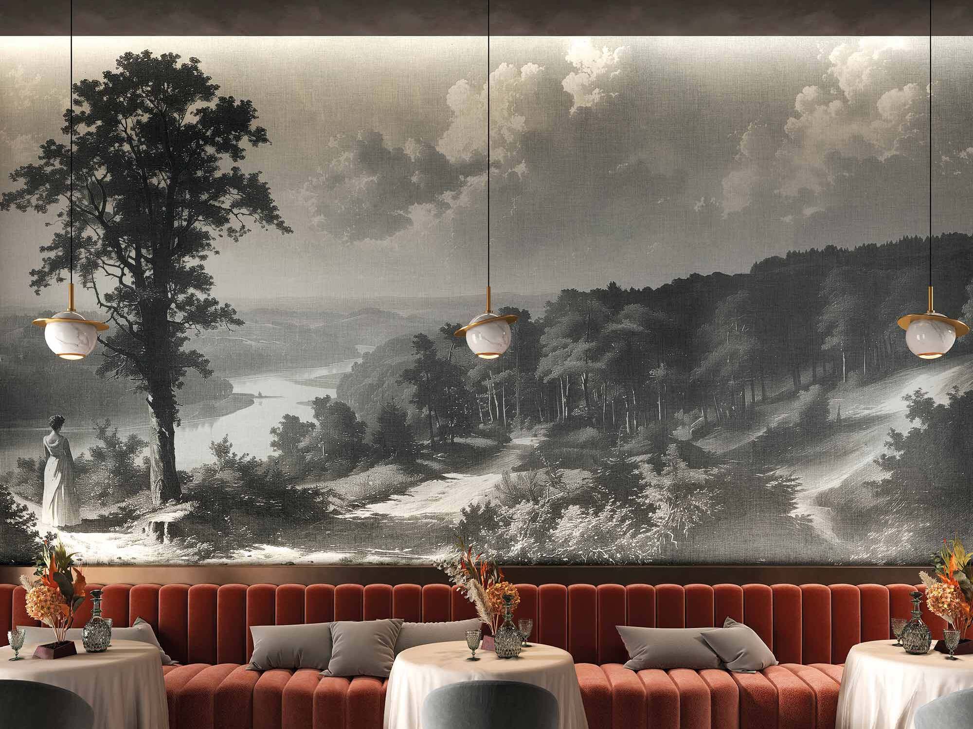 Панорамные обои с пейзажами Tecnografica New Romantic ARCH-00056331