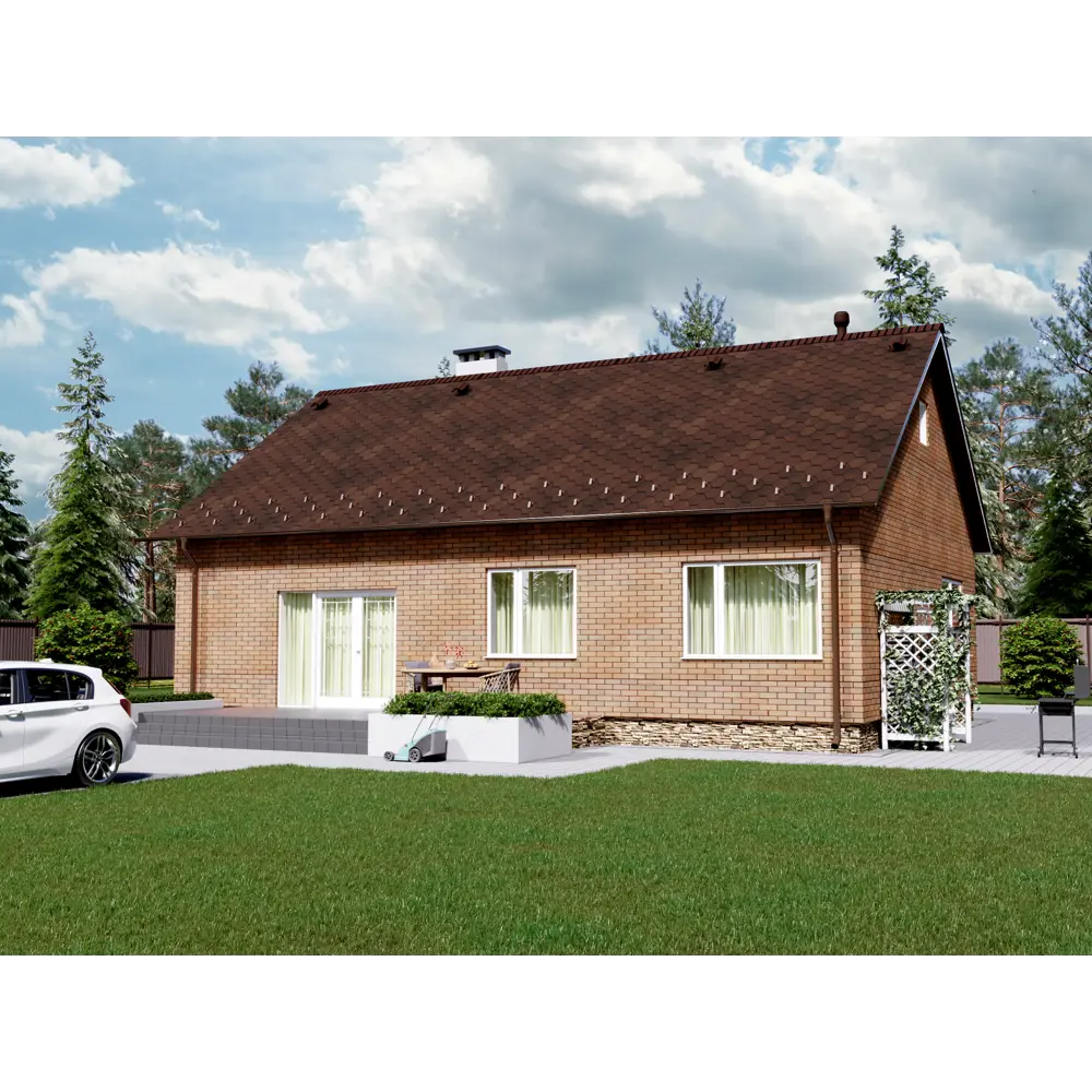 Софит ПВХ с перфорацией 2700х300 мм темно-коричневый, 0.81 м2 FINEBER STLM-2160165 - Вид №4