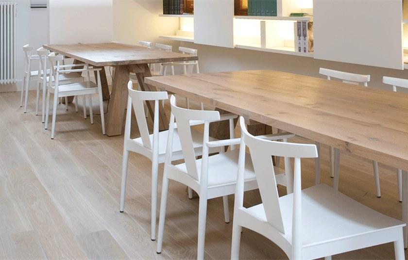 Andreu World Штабелируемый стул из бука с открытой спинкой Smile Si0325 - Вид №5