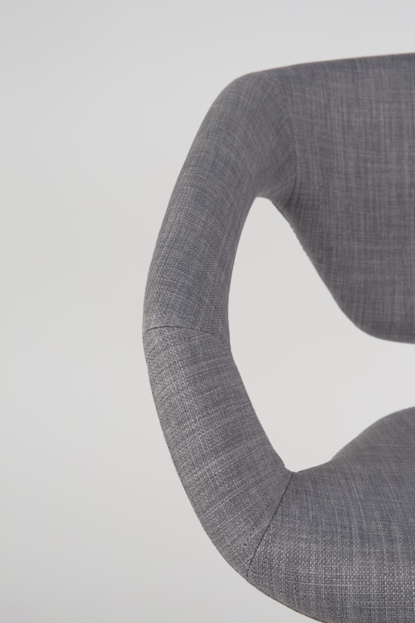 Кресло Flexback серое с черным основанием Zuiver 1200127 - Вид №9