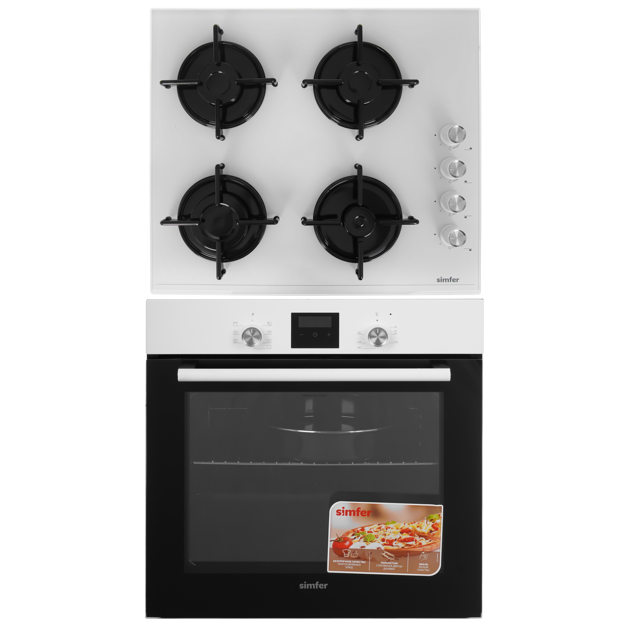 9280276 Духовой шкаф электрический Simfer B6EW56070 + Варочная поверхность газовая Simfer H60K40C000 STDN-0064072