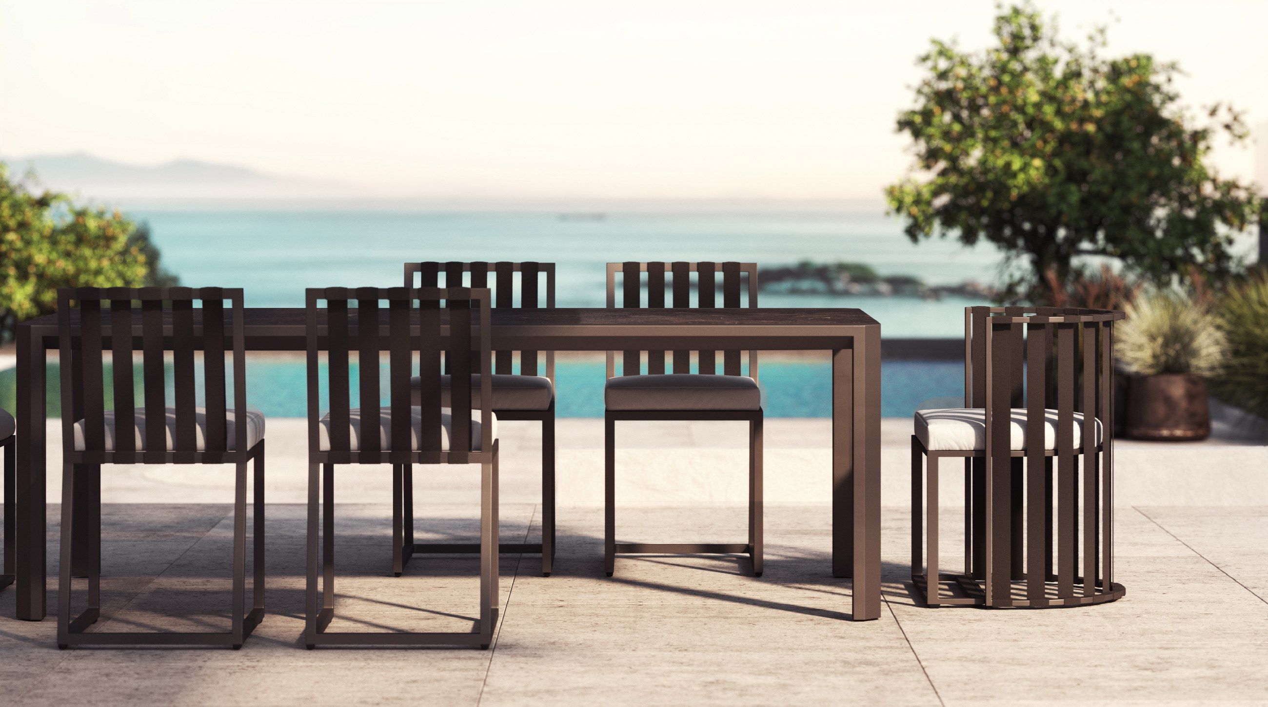 Алюминиевый садовый стул Braid Metropolitan ARCH-00113460 - Вид №1