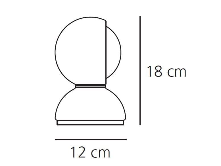 Окрашенная металлическая светодиодная настольная лампа In Stock Artemide ARCH-00034515 - Вид №14