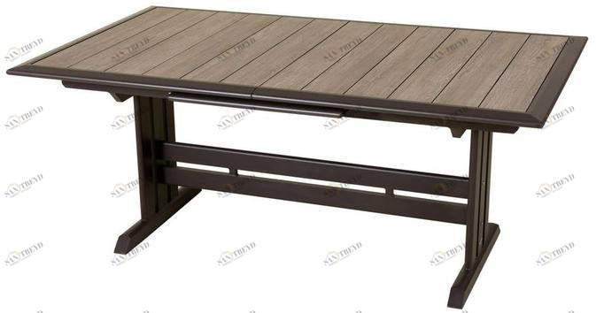 Les jardins Прямоугольный садовый стол из алюминия и hpl Hegoa sun-id-1468511