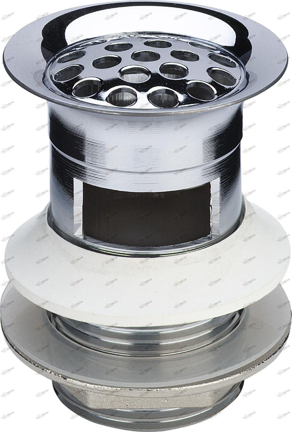 Канализационная арматура  Сифоны для умывальников и биде  Сифоны и выпуски для умывальников  Универсальные и донные клапаны VIEGA 116 637 Модель 5226.1 Santreyd 