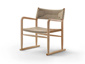 Ироко сани сад стул с подлокотниками