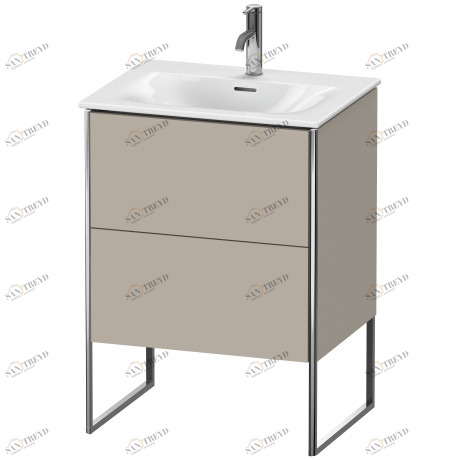 XS452206060 Тумбочка напольная XSquare #XS4522 610 x 478 мм Серо-коричневый шелковисто-матовый лак Duravit