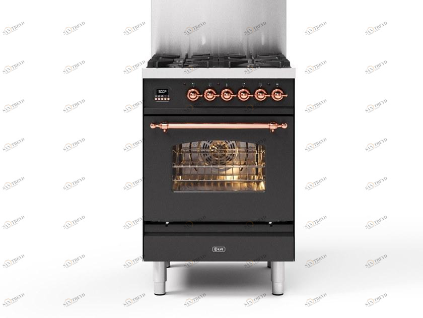 Ilve Отдельностоящая стальная кухня Nostalgie P06n Santreyd