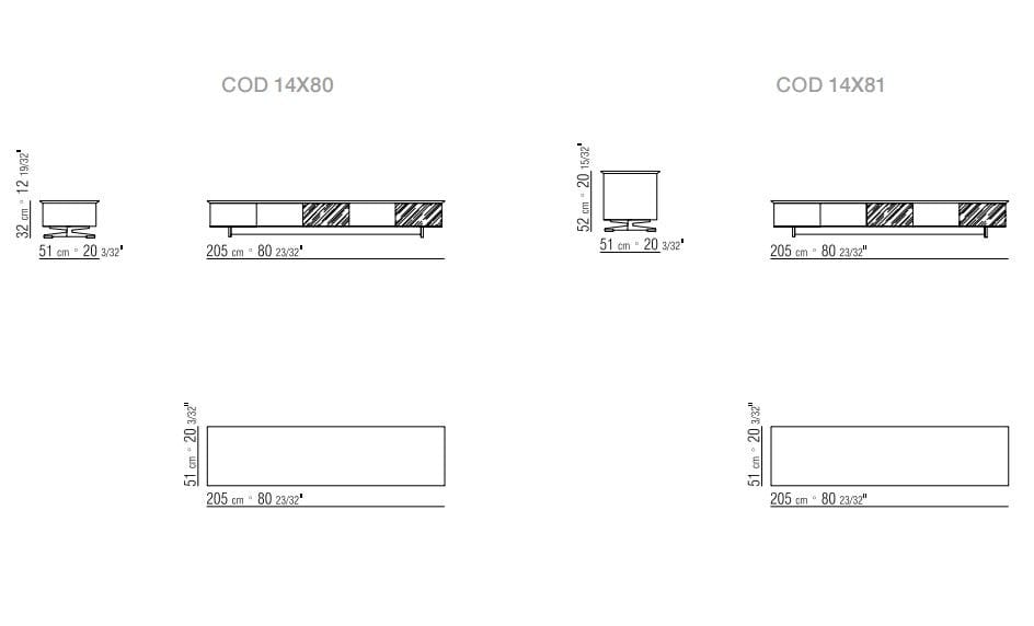 Металлический шкаф с мраморным верхом Flexform ARCH-00034716 - Вид №3