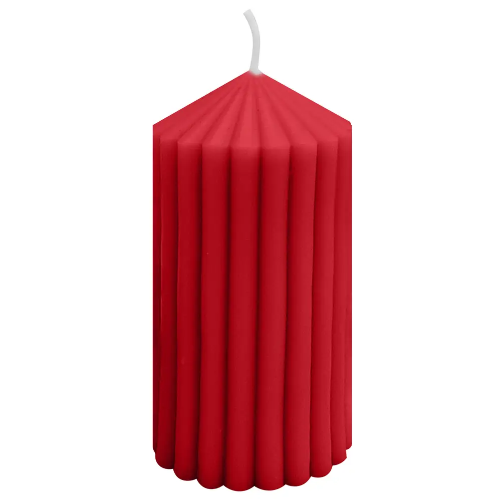 Античная свеча Грани 8 см цвет красный Santreyd STLM-2141328 - Вид №6