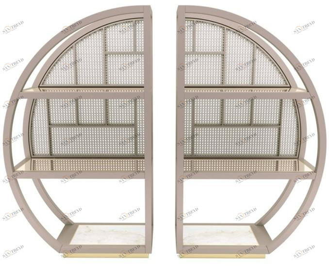 FRATO Открытый отдельно стоящий деревянный лакированный стеллаж sun-id-1467078