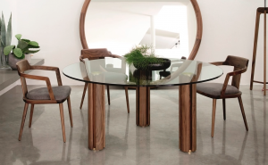 Стол  PORADA QUADRIFOGLIO CRYSTAL TONDO 3