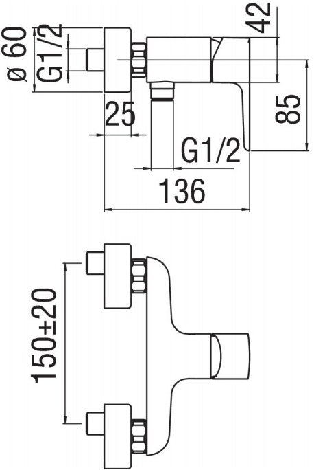 Nobili Rubinetterie Смеситель для душа с ручным душем Acquaviva sun-id-1369722 - Вид №4