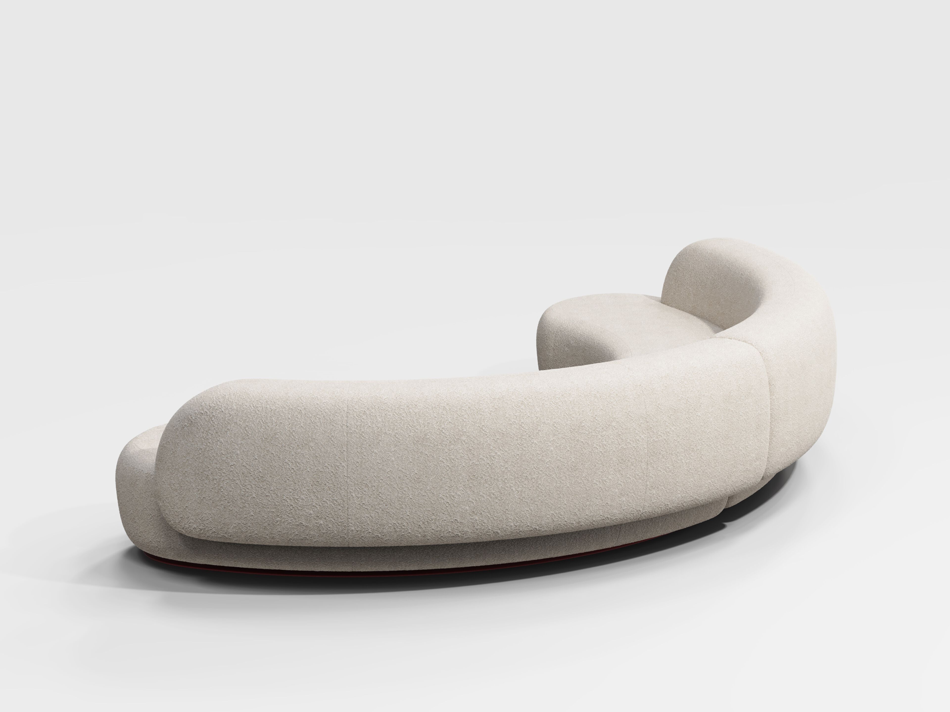 Модульный изогнутый диван из ткани Secolo YAMATA ARCH-00001829 - Вид №3