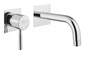 44CR5227 Santan Ravenna, однорычажный смеситель для раковины из стены со скрытым монтажем, цвет хром