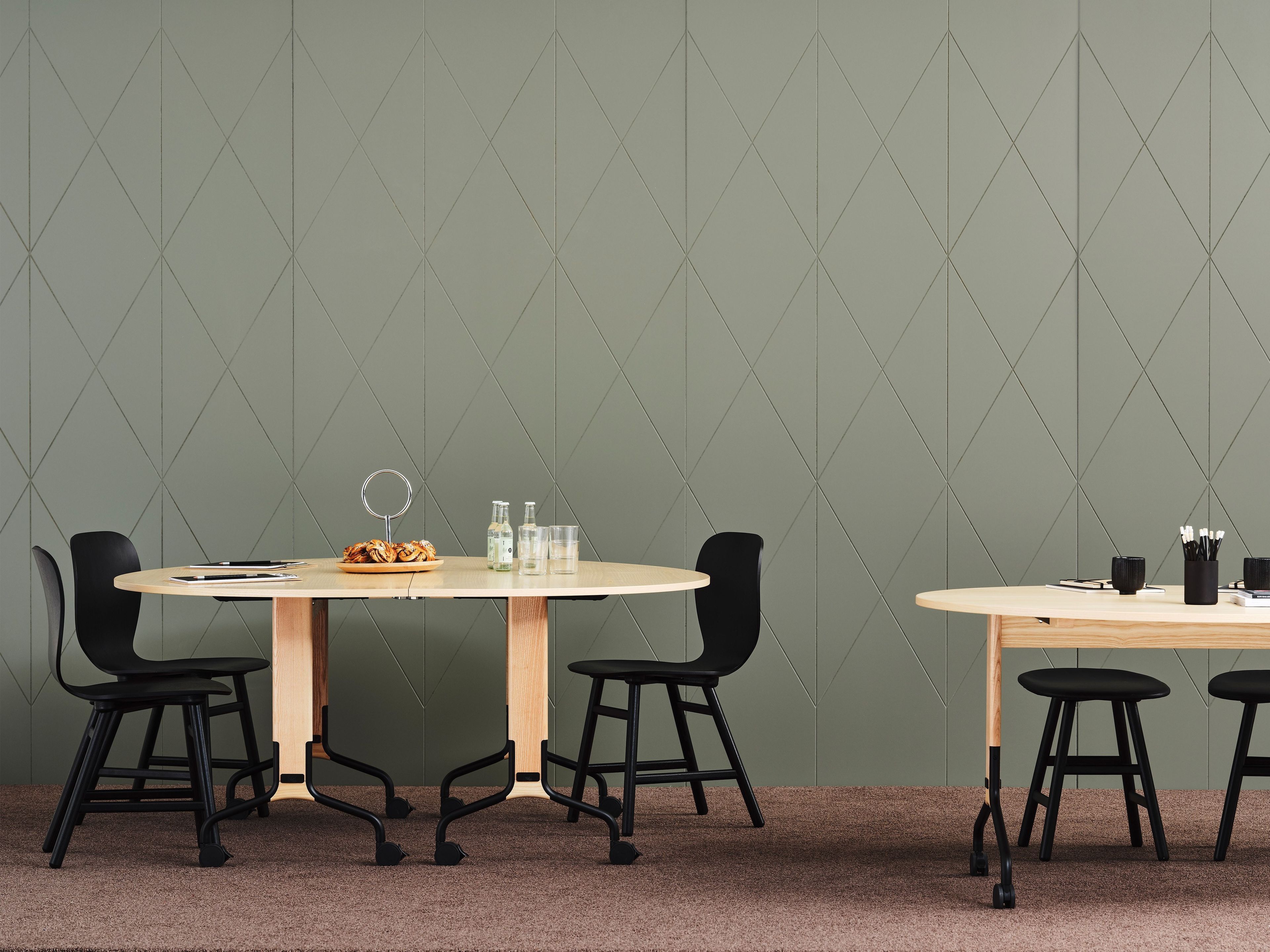 Круглый стол с откидным верхом из шпона Karl Andersson ROLLO ARCH-00070405 - Вид №6