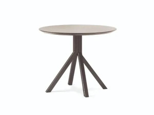 Круглый стол со стальной рамой