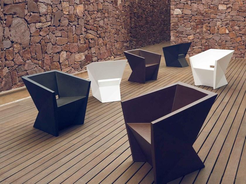 VONDOM Садовое кресло из полипропилена с подлокотниками Faz sun-id-1465239 - Вид №3
