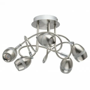 Потолочная светодиодная люстра De Markt Этингер 10 704015805 DE MARKT ДИЗАЙНЕРСКИЕ, ЭТИНГЕР 184334 Белый;серебро