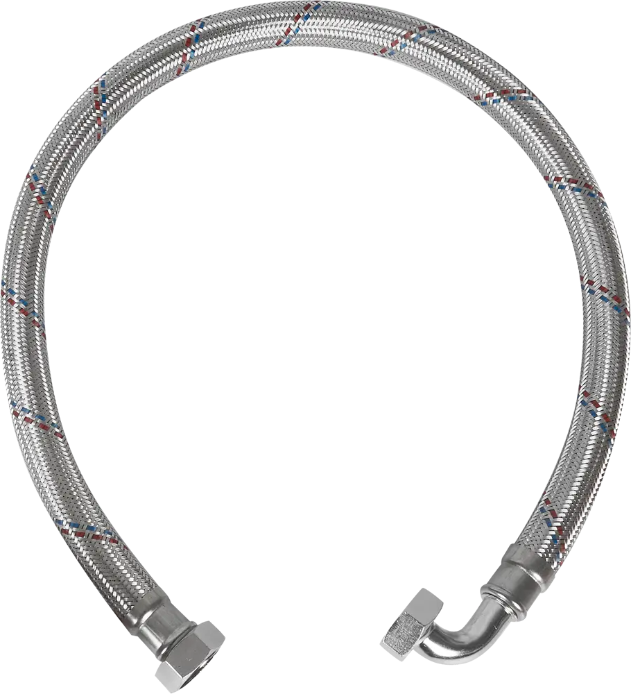 Угловая гибкая подводка Aquabeam для воды 1 дюйм 100 см 86853133