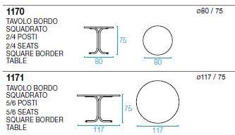 emu Круглый складной стальной стол sun-id-1426547 - Вид №9