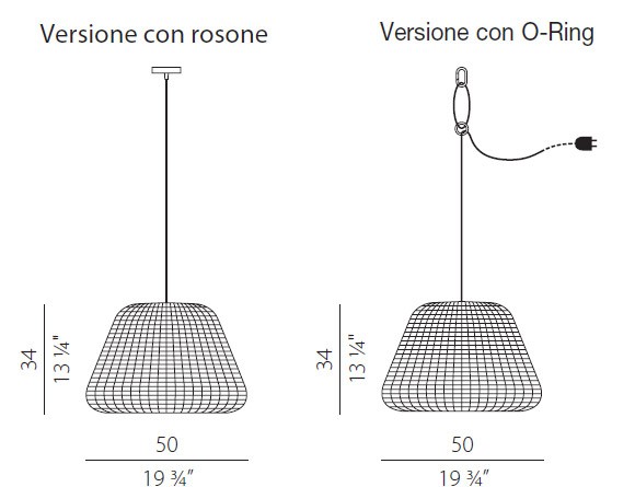 Panzeri EL 4701.50 white Ralph подвес 106721 - Вид №1